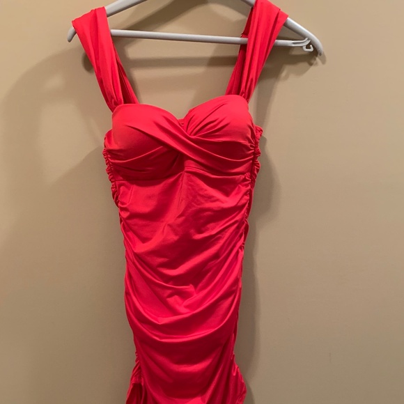 BALNEAIRE ONE PIECE BATHING SUIT WITH BIKINI COVERAGE - SIZE M - Picture 3 of 12